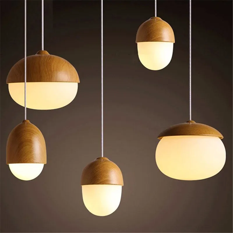 Kayu LED Lampu Ruang Tamu Kamar Tidur 