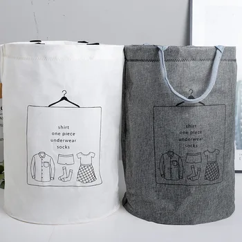 

Laundry Basket Picnic Basket Stand Toy Storage Box Bag Cotton Washing Dirty Clothes Basket Organizer Bin Handle 40*50