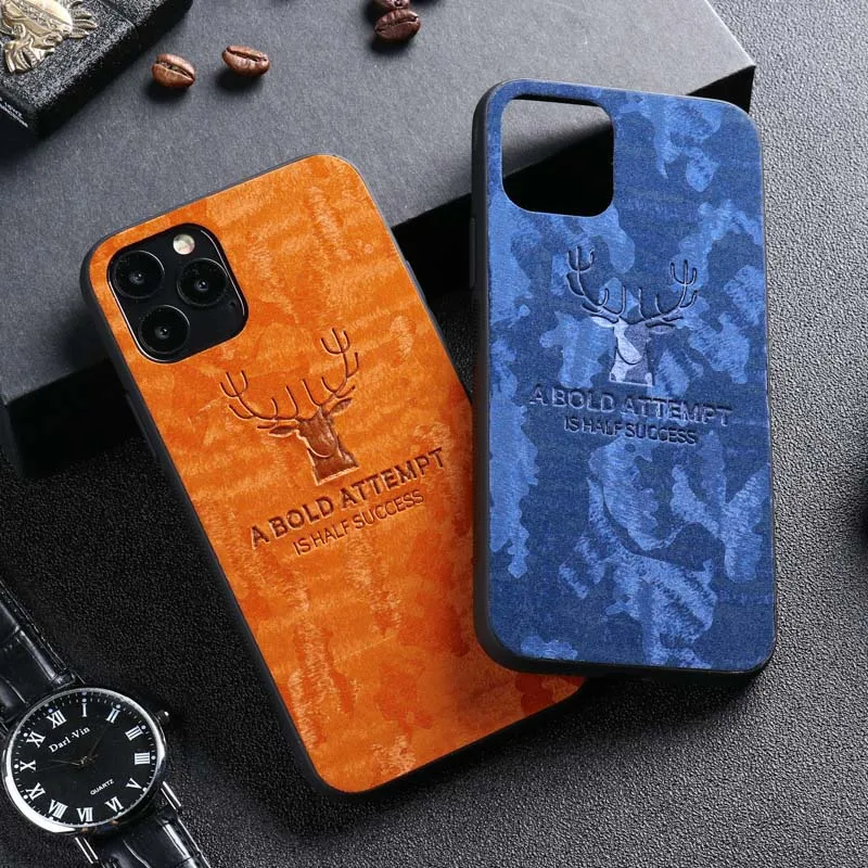 Чехлы для телефонов IPhone 11 Pro Max тканевый мягкий чехол с оленем XR XS X 7 8 6 6S Plus Iphone