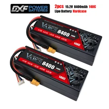 

2PCS VARCS Lipo Battery 4S 14.8V 15.2V 8000mAh 8400mAh 6800mAh 5400mAh 130C 260C 140C 280C for RC 1/8 Buggy Arrama 8S Truck Car