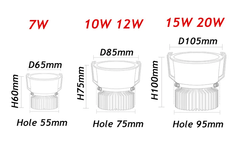 防眩光射灯led天花灯嵌入式家用无主灯照明聚光客厅玄关过道筒灯-淘宝网_05