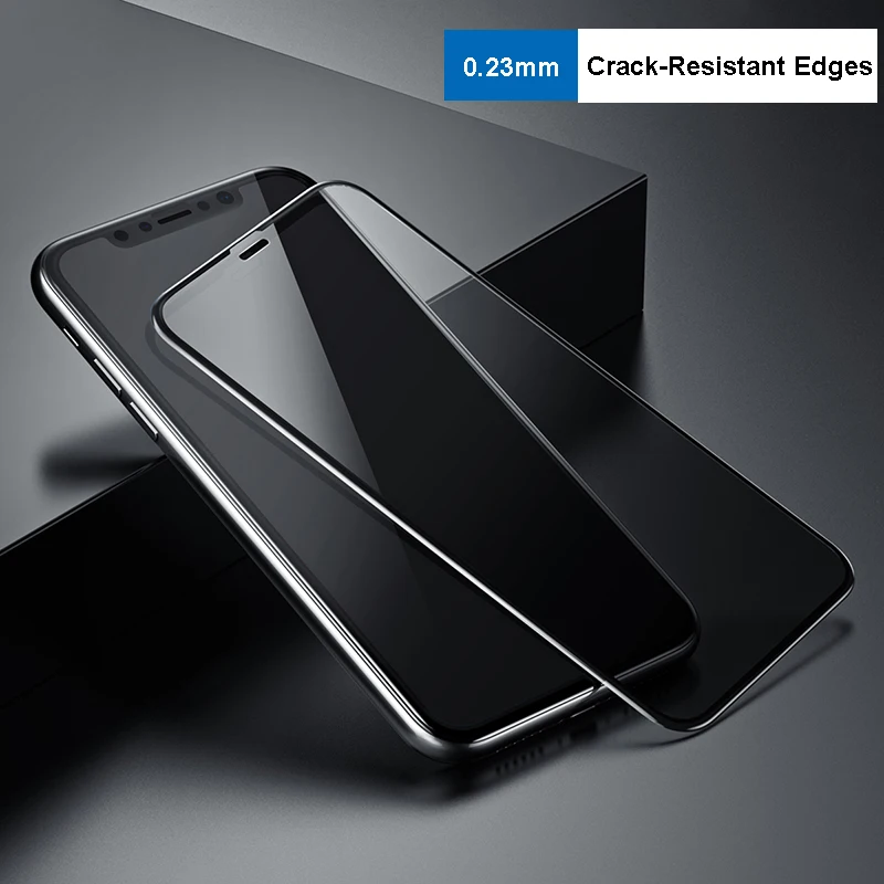 Baseus 0,23 мм защита для экрана для iPhone X XS XR XS Max закаленное стекло с анти-шпионской функцией полная защита для iPhone XS Max - Цвет: 0.23mm Normal