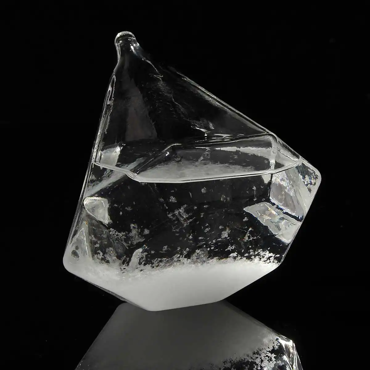 New Transparent rystal Diamond Shape Bottle Home Ornament Weather Forecaster Storms Glass Home Decor Figurine Miniature