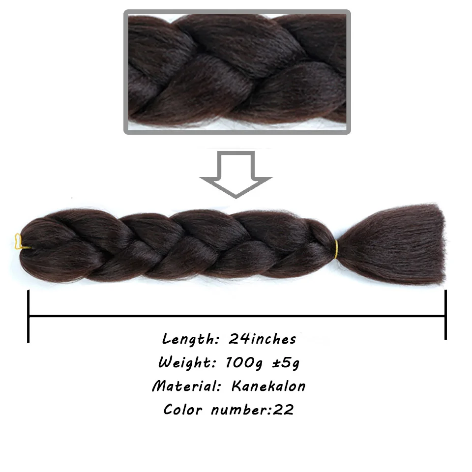 Африканские дреды парик черный большой коса Двойной градиент цвета регги большая коса головной убор синтетический плетение волос - Цвет: P18/613