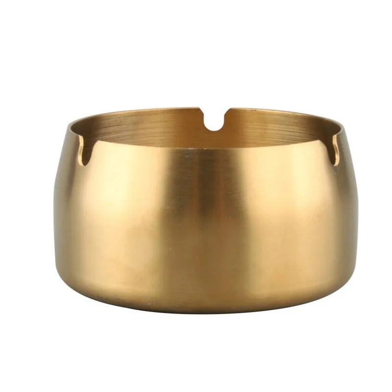 Цвет золотистый пепельница из нержавеющей стали - Цвет: gold color 7cm