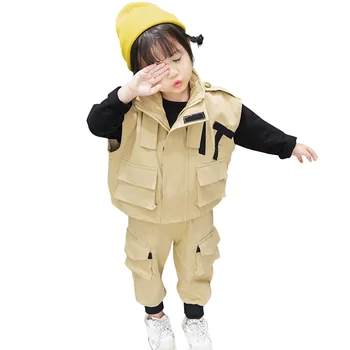 

Kids Clothes Letter Baby Girl Clothes Vest + Tshirt + Pants Costumes For Girls Spring Autumn Tracksuits For Children