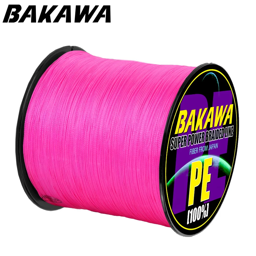 

BAKAWA 8 Braid Fishing line 300M 500M 1000M 8 Strands Multifilament Fishing Wire Carp Fishing 22-120lb