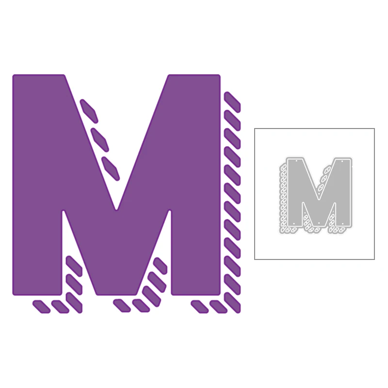 Новинка 2020 Лидер продаж металлические Вырубные штампы с надписью M Edge Shadow на