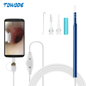

3 in 1 USB OTG Visual Ear Cleaning Endoscope Spoon Functional Diagnostic Tool Ear Cleaner Android 720P Camera Ear Pick