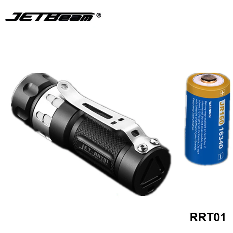 

Jetbeam RRT01 Stepless Dimming EDC Flashlight Micro USB Rechargeable 16340 Battery Torch Lamp Cree XPL LED Small Camping Light