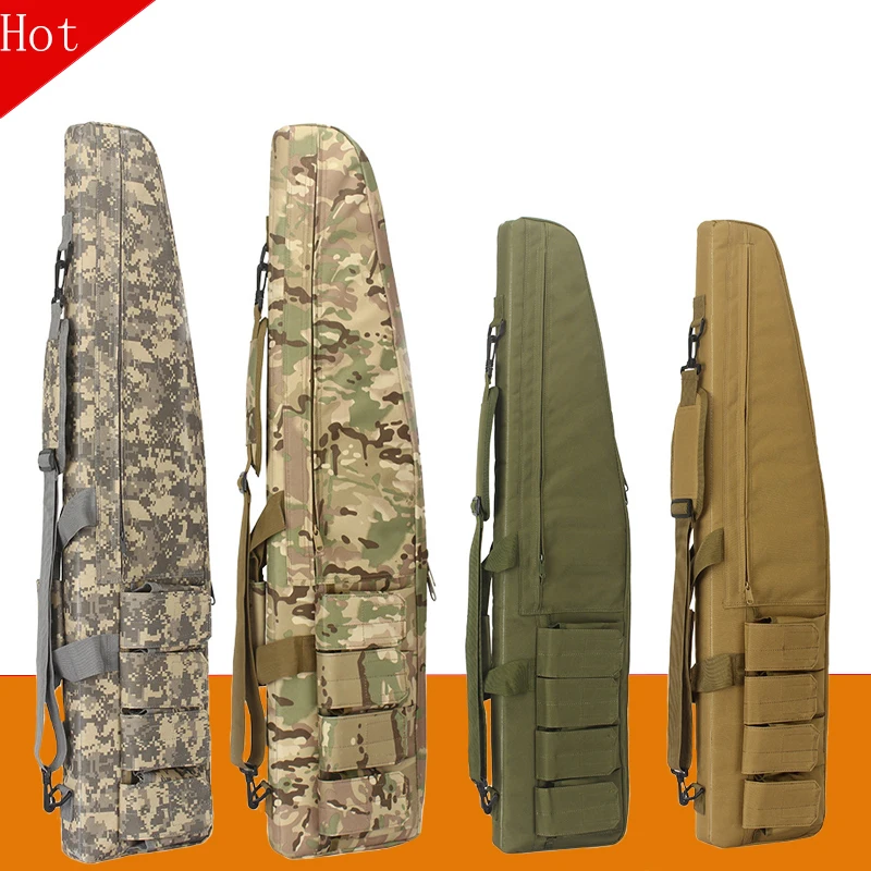 Waterproof Tactical Heavy Duty Gear Long Gun Bag Airsoft Hunting Military Foam Rubber Sniper Rifle Scope Case Firearm Pack