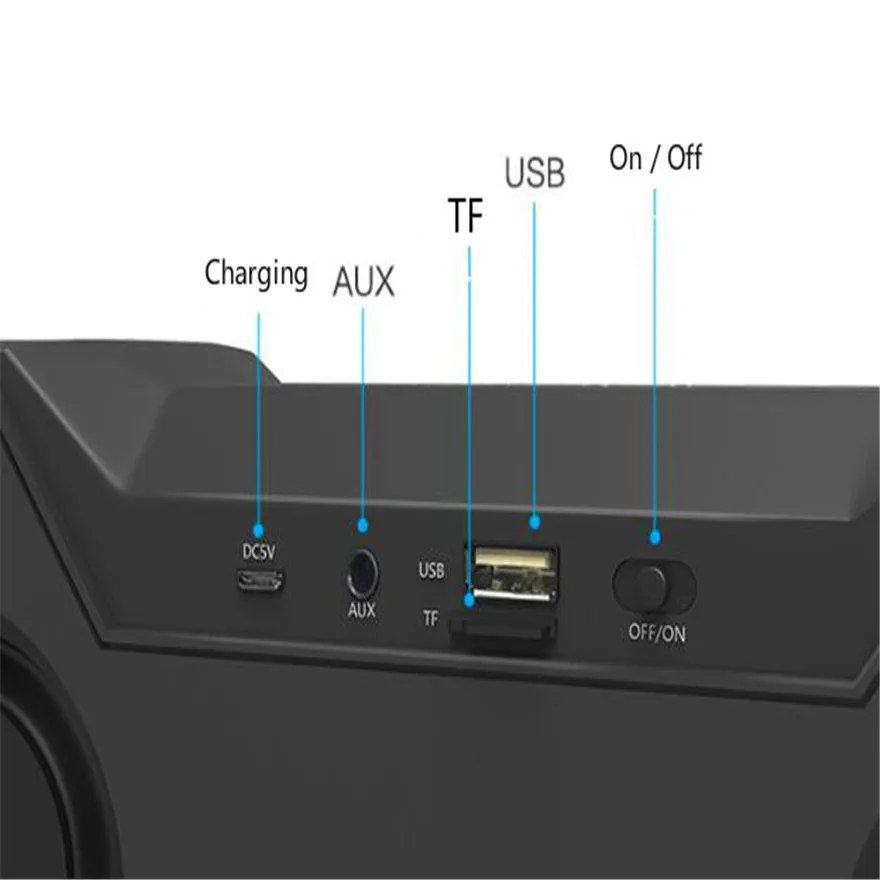 Звуковая панель Bluetooth Som Мощный Bluetooth динамик музыкальный центр портативный динамик Колонка Сабвуфер Бумбокс акустика