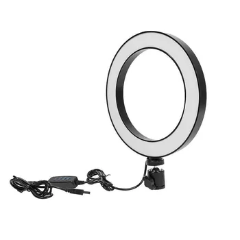 

8 Inch Ring Light Dimmable LED Studio Camera Fill light Phone Video Light Annular Lamp for Live broadcast Makeup/Photography