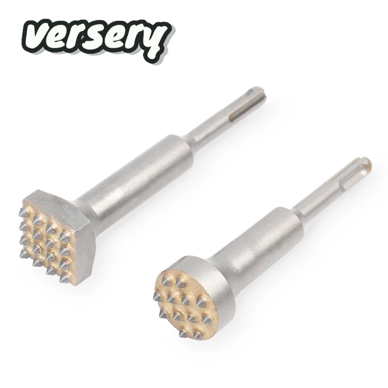 SDS Plus Shank Electric Hammer Rotary Chisel Bit with 12/16 Teeth for Planing Concrete, Slab/Bridge/Wall/Concrete Pavement