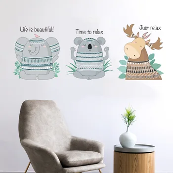 

XT101 New Style Animal Series Creative Wall Living Room Wall Decoration Wall Sticker Wholesale Customizable