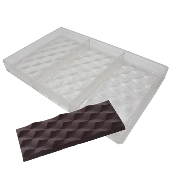

Fashion-Rectangular Diamond Face Three-Dimensional Chocolate Mold Baking Tool