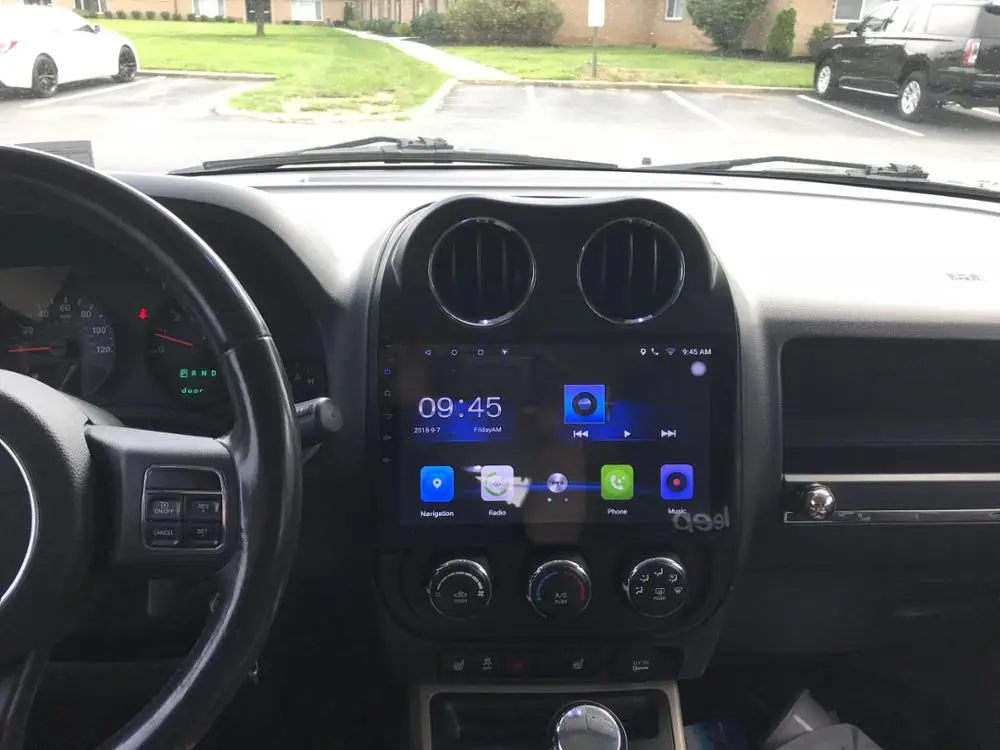 Автомобильный DVD-плеер Android 10 GPS-навигация мультимедиа для JEEP Compass Patriot Radio 2009-2019