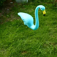 Пластиковый орнамент фламинго, Искусственные Свадебные реалистичные фламинго, украшение для газона, украшения двора, статуэтки фламинго