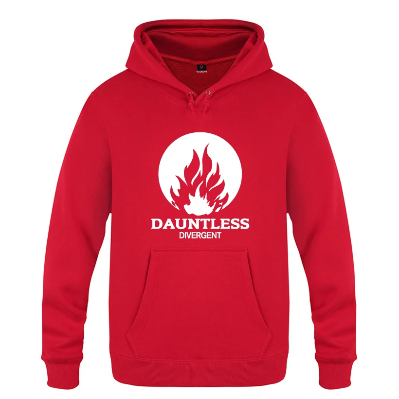 

DAUNTLESS DIVERGENT Movie Hoodies Men 2018 Men's Pullover Fleece Hooded Sweatshirts