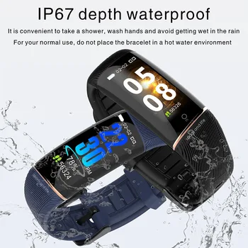 

IP67 smart wristband sport watch women fitness bracelet heart rate smartband blood pressure watch men 0.96 inch pk mi band 4 3