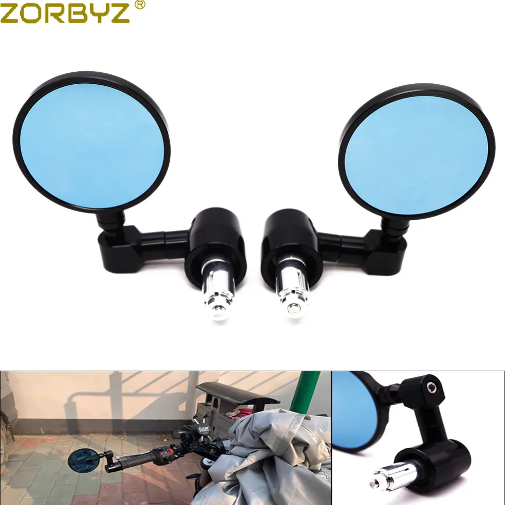 Espejos Retrovisores Para Moto - 3" Redondos Para Manillar 7/8"