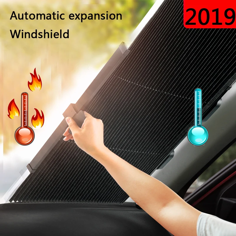

4 Size Retractable SUV Truck Car Front Rear Windshield Universal Car Sunshade Auto Sun Visor UV Protection Curtain Car Window