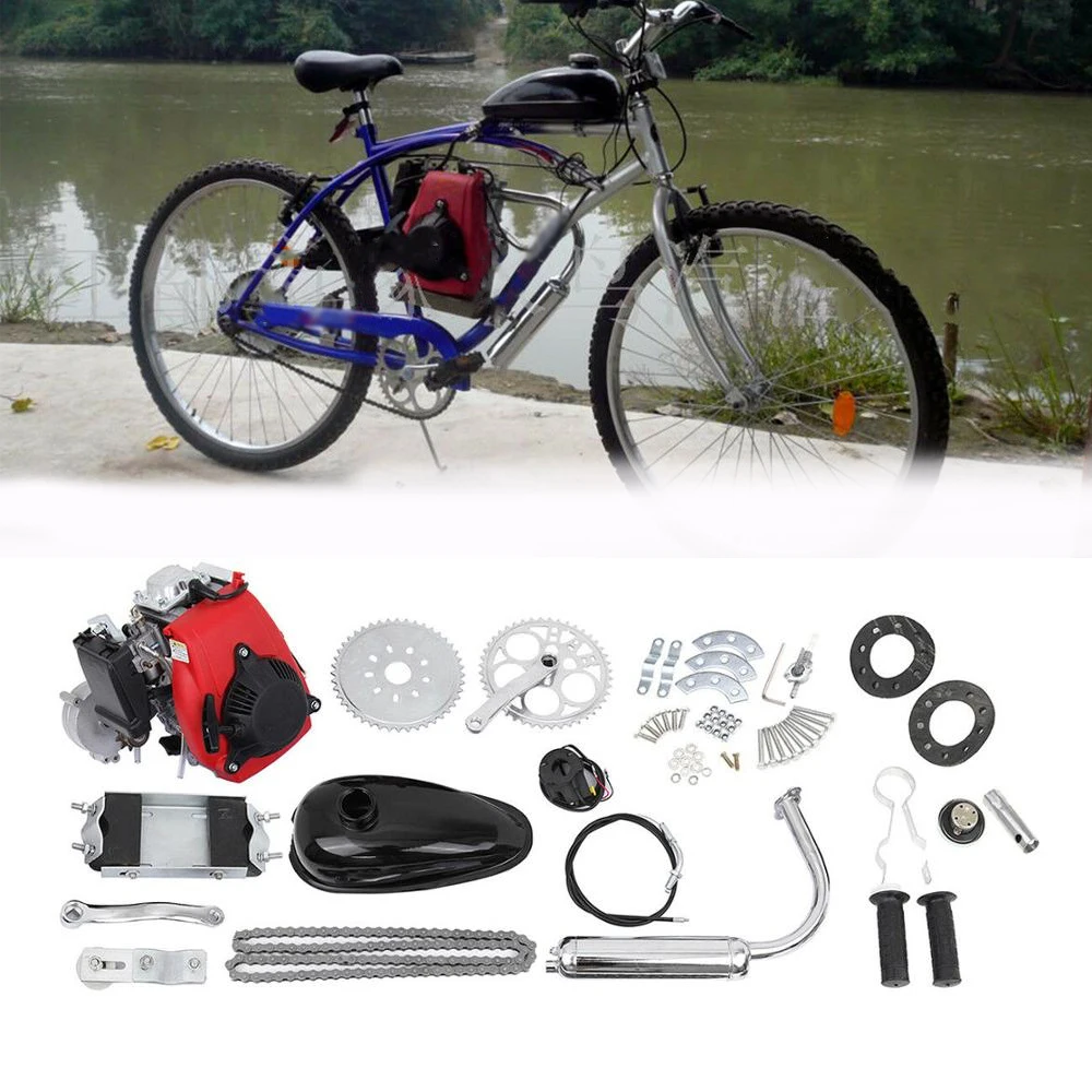 Samger 49cc 4 Tempi Bicicletta Motorizzata Motore Kit Per Il FAI DA TE  Della Bicicletta ATV Pocket Bike Gas A Benzina Motore Completo di Scooter -  AliExpress Automobiles \u0026 Motorcycles