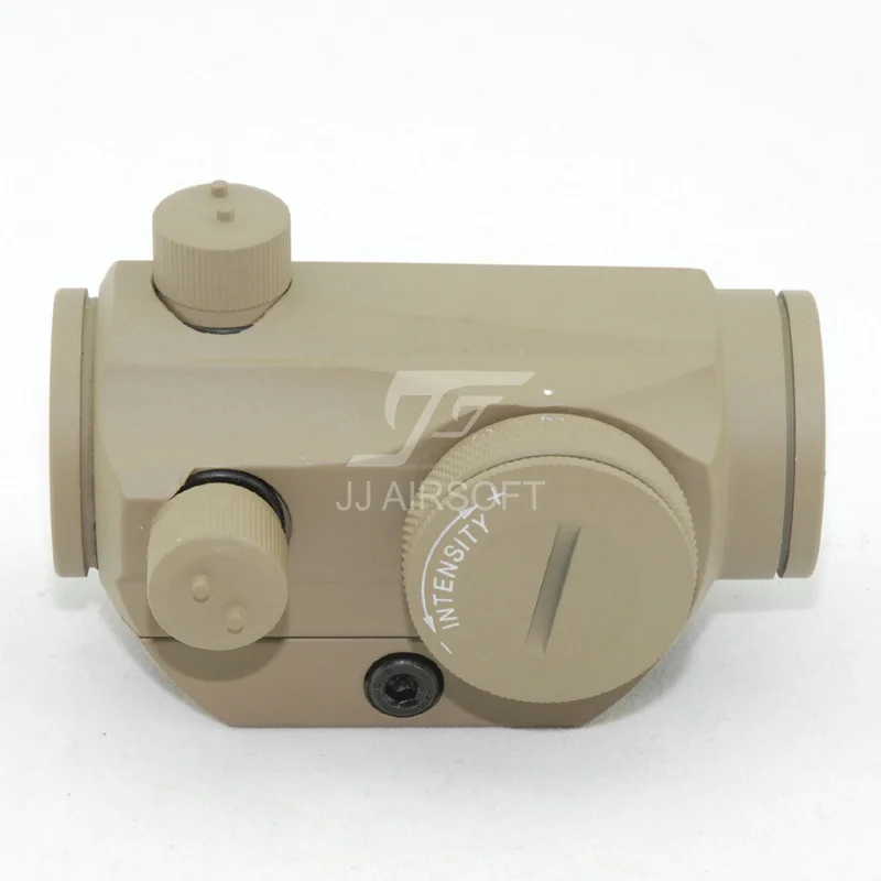 JJ Airsoft Micro 1x24 Red Dot с 45 градусов крепление со смещением, QD Riser Mount и низкое крепление(черный/коричневый
