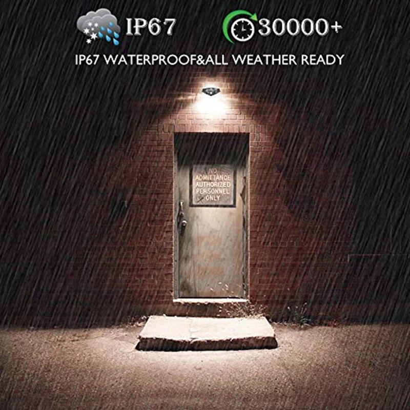 

2 Pack Diamond Shape Solar Lights 36 LED Solar Sensor Wall Lights Waterproof Lights for Front Door Garden Patio Yard