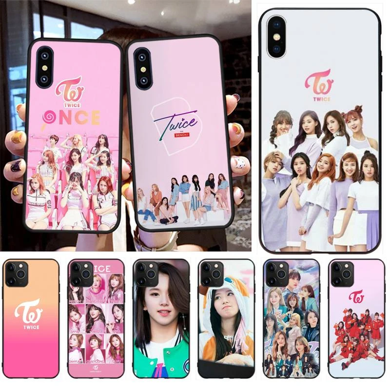 Penghuwan Twice Mina Momo Kpop Soft Silicone Black Phone Case For Iphone 11 Pro Xs Max 8 7 6 6s Plus X 5s Se Xr Case Phone Case Covers Aliexpress