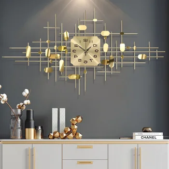 

New Nordic Luxury Watch Living Room Home Fashion Personality Creative Atmosphere Art 3D Wall Clock Home Decor Modern Design