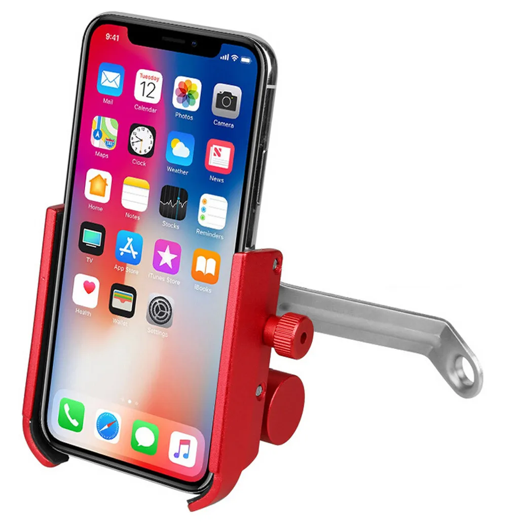 Велосипедный и мотоциклетный держатель для смартфона крепление Usb зарядка с 2000mah power Bank Руль держатель для телефона Подставка Аксессуары для велосипеда - Цвет: J