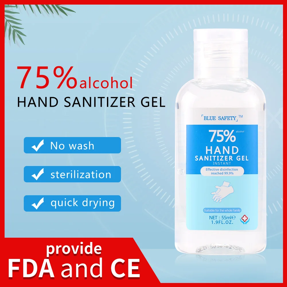 55ml No Need Wash Hand Sanitizer Gel Antibacterial Disinfection Quick-Dry Portable Natural Care Sanitiser | Красота и здоровье
