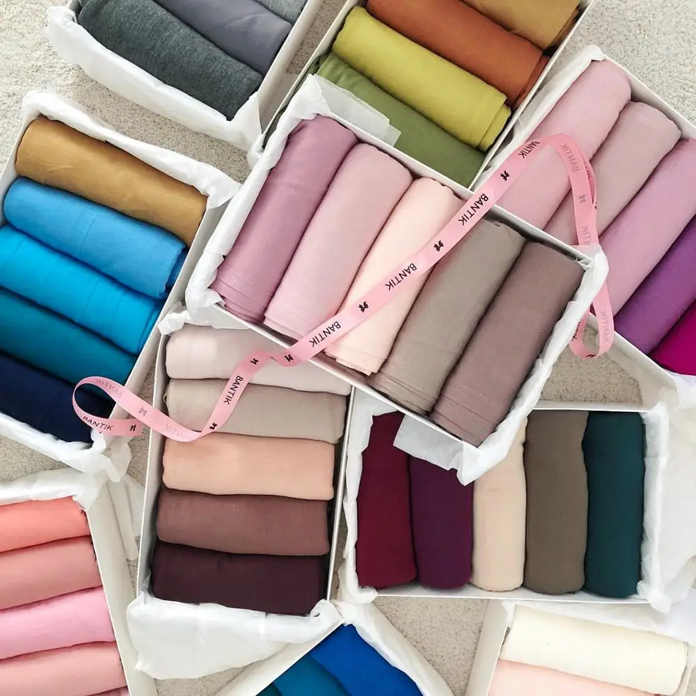 5pcs/lot Muslim Jersey Hijab Scarf Women Soild Modal Headscarf Hijabs Head Wrap Scarfs Turban Headband Islamic Shawls Scarves