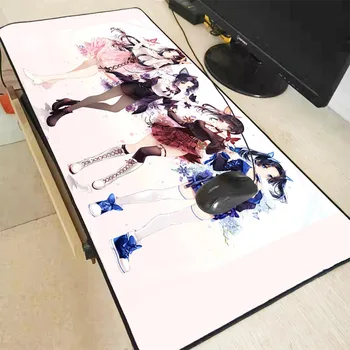 

Anime Demon Slayer Kimetsu No Yaiba Gaming Mouse Pad RGB Gamer Big Mouse Mat Computer Led Backlight Mause Pad Keyboard Desk Mat