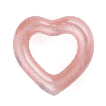 

Pool Party Float Raft Love Pattern Inflatable PVC Swimming Ring Pool Float Seat for Adult Children Kids