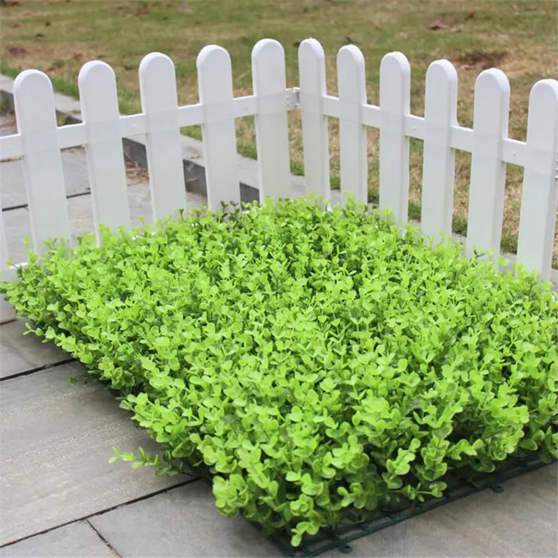 40x60 см зеленая трава искусственный газон коврик растение стены Свадебные украшения зелени газоны пластик поддельные цветы для крыши балкона - Цвет: Green