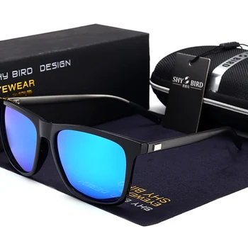 

SHY BIRD 2019 High Quality Retro Sunglasses New Women Classic Polarized UV400 Sunglasses Men Brand Designer Unisex Oculos De Sol