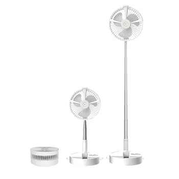 

Household Fan Height Adjustment Aluminum Alloy Rod Retractable Compact Table Fan for Easy Storage Humidification Night light