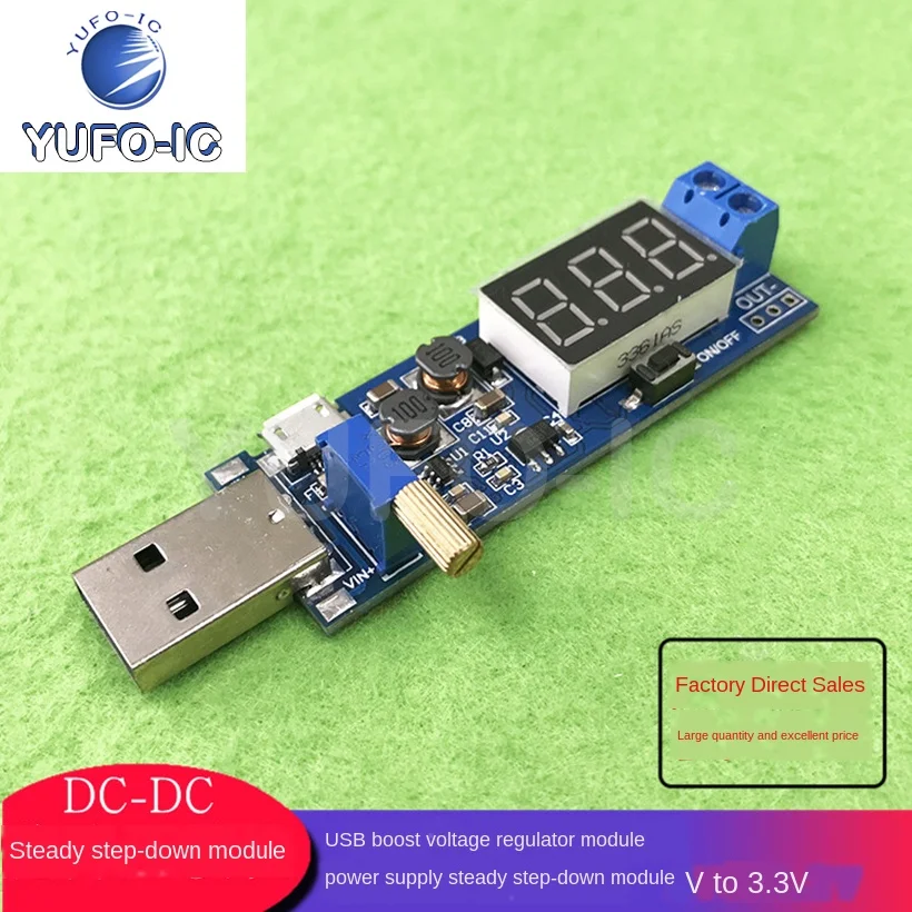 Free Ship 1PCS DC-DC USB Boost Manostat Module 5V Go 3.3V 9V 12V 24V | Электронные компоненты и принадлежности