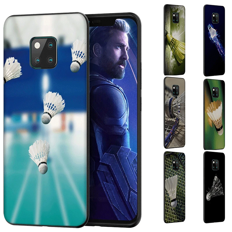 Силиконовый чехол для телефона Huawei Honor Mate10 20 30 Pro Lite бадминтона спорта|Бамперы| |