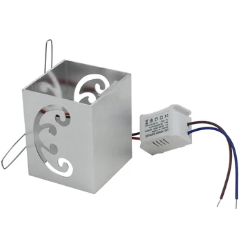 

Led Wall Light 3W Square Indoor Wall Lamp Modern Bedroom Hotel Bar Light (Cool White Light) Silver Aluminum