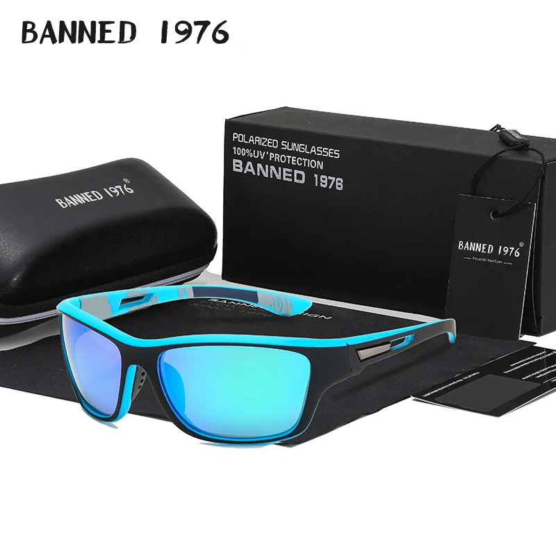 

2020 Revamp Of fashion Sport Men Sunglasses Polarized Shockingly Colors Sun Glasses Designer Outdoor Driving Sunglass With Box