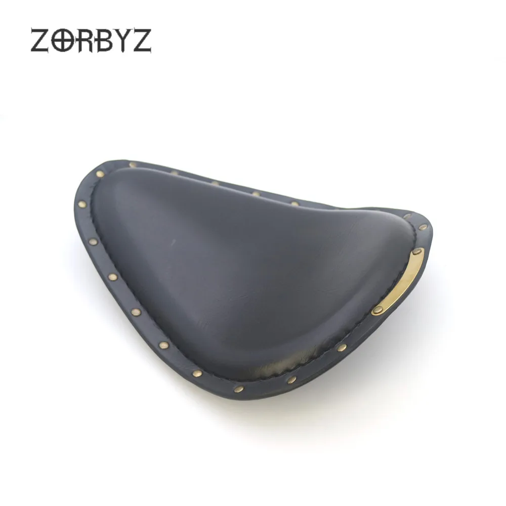 ZORBYZ мотоциклетные черные искусственная кожа Solo привод сиденья весна и кронштейн для Suzuki Harley Sportster Bobber Chopper