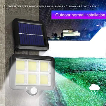 

PIR Motion Sensor Waterproof Outdoor Garden Yard Pathway 3 Modes Courtyard Super Bright Modern Street Solar Wall Light Driveway