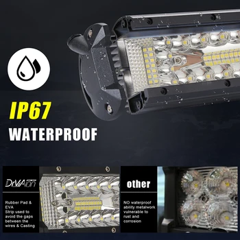 

Lamp LED Light Bar Off-Road Waterproof 10-30V DC 1pc 1x 9/10 Inch 228W