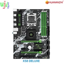 HUANANZHI – carte mère X58 DELUXE, composant pc, compatible avec processeurs XEON LGA 1366, mémoire DDR3 RECC NON ECC, 1333MHz, sata, USB, ATX