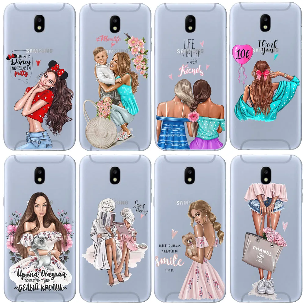 Чехол принцессы для Samsung Galaxy J3 J5 J7 J4 J6 J8 S11 S11E S10 S8 S6 S7 S9 Plus мягкий силиконовый чехол