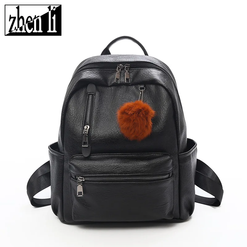 Стиль, набор ножей из искусственной кожи, однотонный цвет, модный и спортивный пушистый шарик, 7 предметов, набор ножей из нержавеющей стали, рюкзак с перекрестными краями