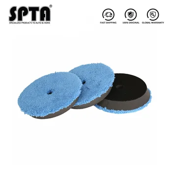 

SPTA 3Pcs Fast Finishing Polishing Pad 6" (150mm) Polishing Buffer Pads Buffing Pad Kits Micro Fiber For 5" DA/RO Polisher